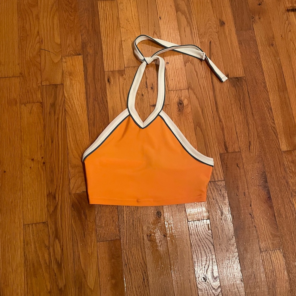 Urban Outfitters Orange Halter Crop Top